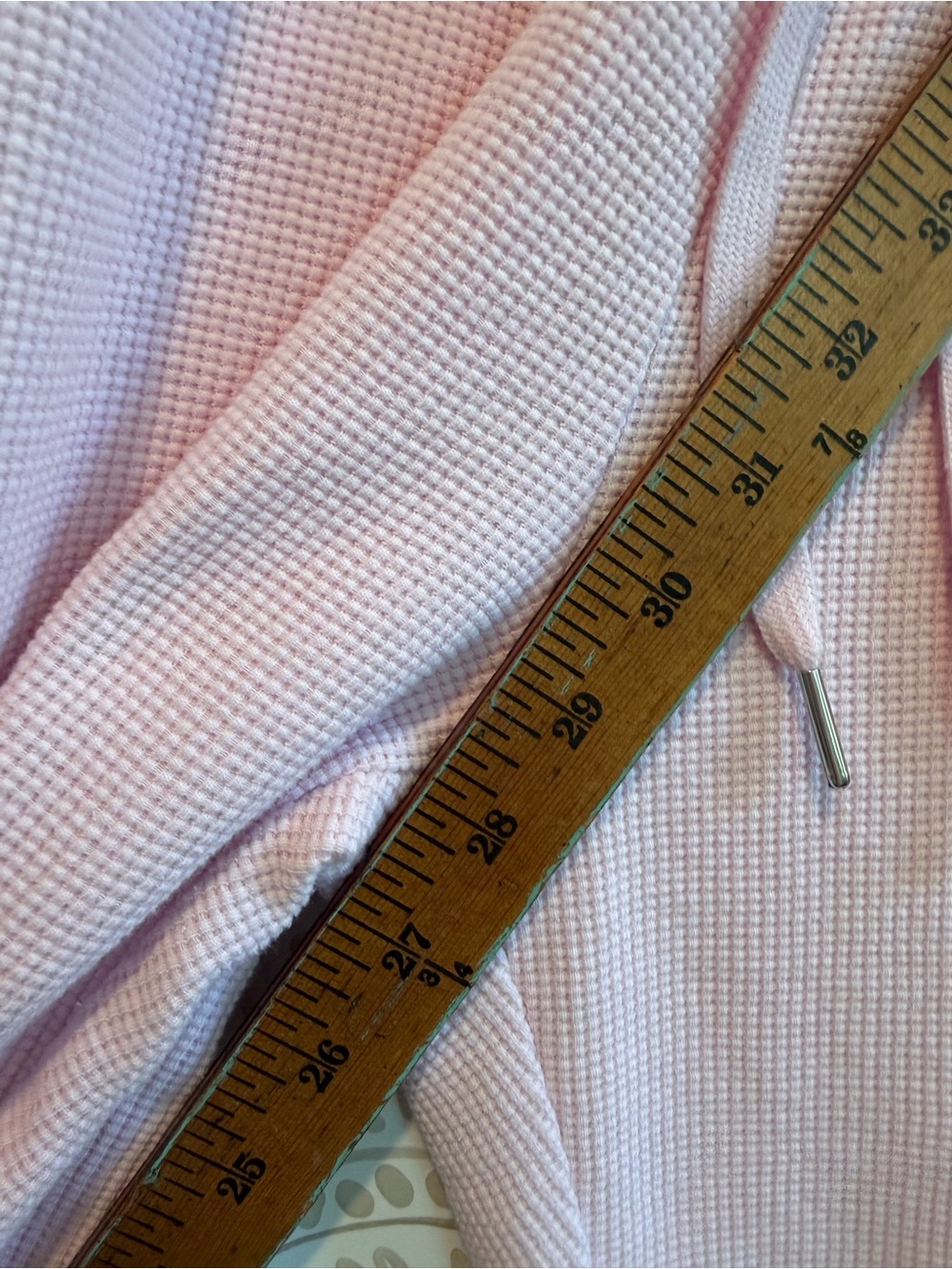 Comfrt Large Light / Baby Pink Waffle Knit Wide Leg Sweatpants - Picture 5 of 8